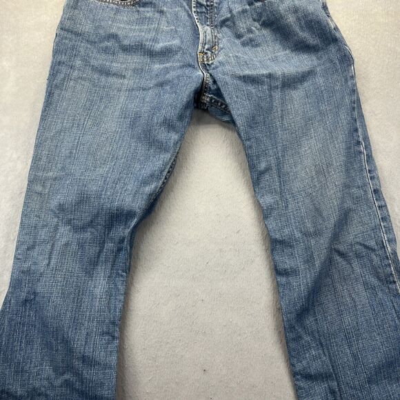 Levis 527 Jeans Mens 34x32 Blue Boot Cut Low Rise Cowboy Western Denim Y2K - Picture 6 of 14